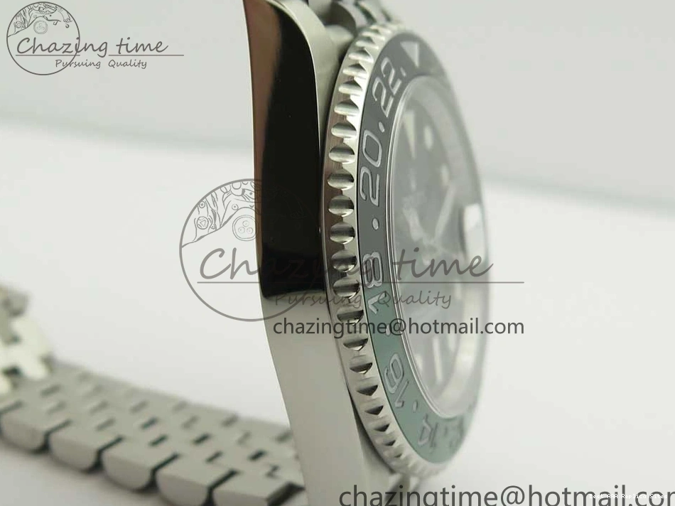 Best AAA Replica Sites GMT-Master Bezel Ceramic Black BPF Bracelet on Green Jubilee 126710 3347 SS Dial A II UrbanChic Black BLRO SS 1225